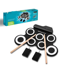 portable roll up electronic drum kit