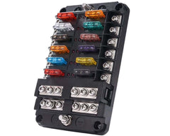 Fuse block showing terminal connections