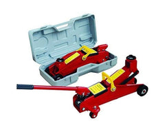 Floor jack with safety valve