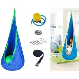 Blue kids swing chair