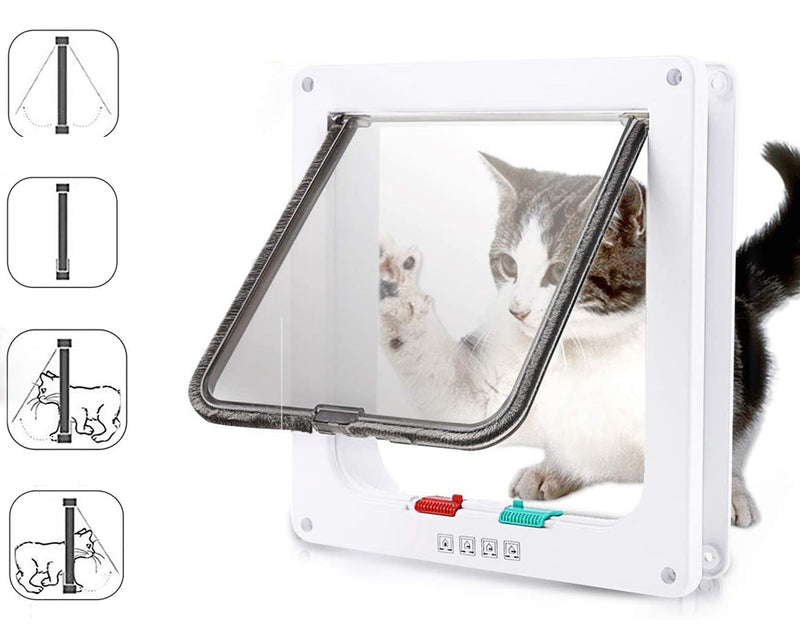 Cat Door Cat Door 4 Way Locking