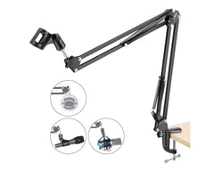 Microphone Boom Arm Adjustable Microphone Suspension Boom Scissor Arm Stand
