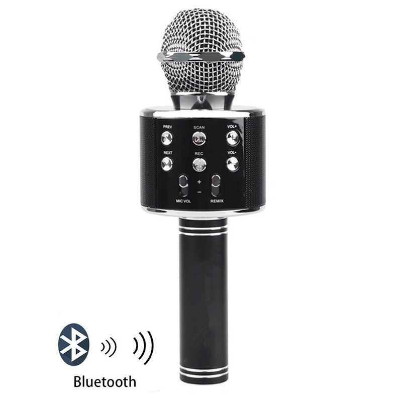 Wireless Microphone Karaoke Microphone, Portable Handheld Mic Speaker