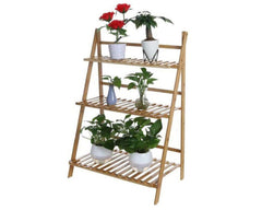3 Tier Foldable Bamboo Deco Plant Rack