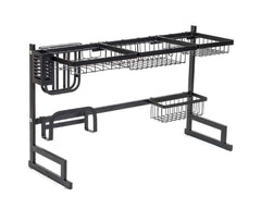 Dish rack with chopping board holder