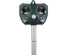Ultrasonic Solar Powered Insect Animal Repeller Pir Dog Cat Scarer - Insect Animal Repeller