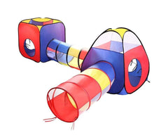 Folding Kids Tent Tipi Crawling Tunnel Babies Play Tent