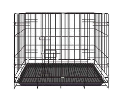 Folded dog cage