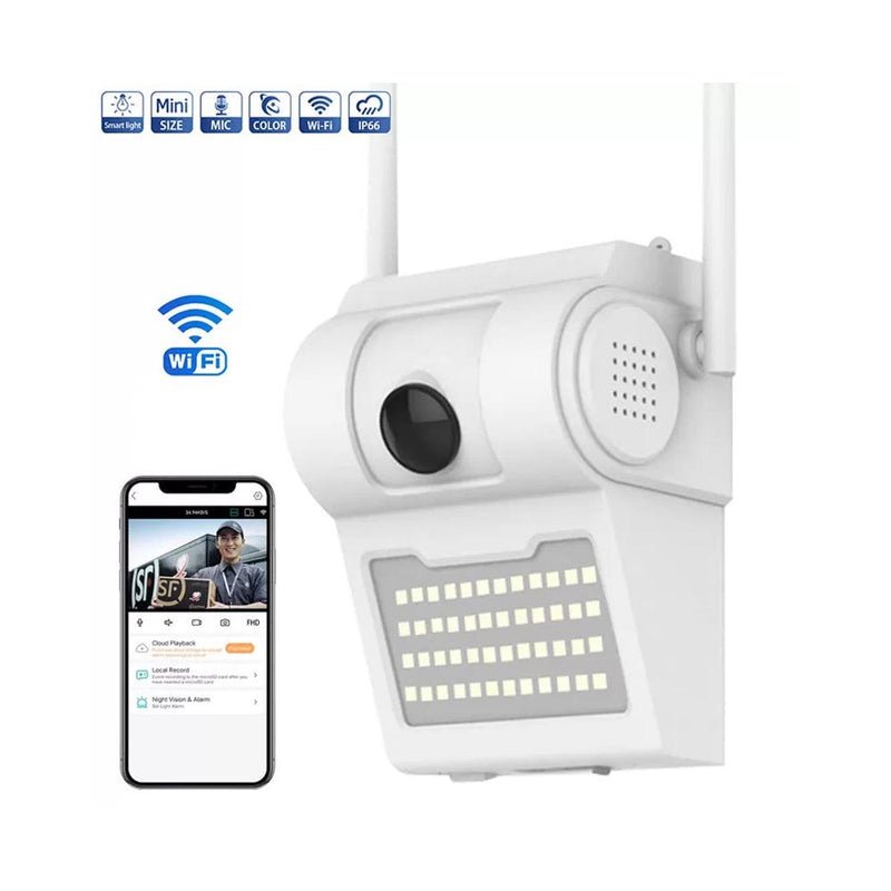 Security Light with Wireless Security Camera