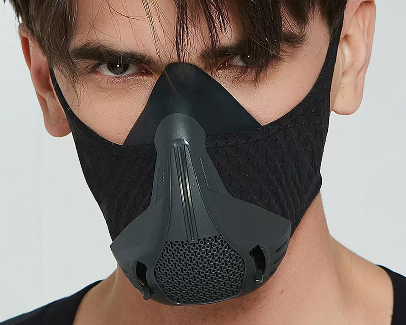 cycling mask with straps