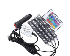 Car floor LED light strips