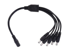 Cctv Security Camera 2.1Mm 1 To 5 Port Power Splitter Cable 12V