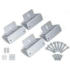 Solar Panel Mounting Z Brackets 4pcs Aluminium Roof Wall Mount Set - Solar Panel Mount Kit - Z Bracket For Rv/Roof Z Bracket For Rv/Roof Solar Panel Mounting Kit 4 Pcs