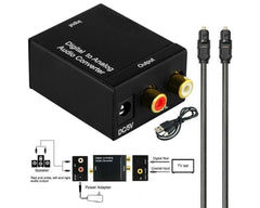 Digital Optical Coaxial to RCA Converter | USB Powered Audio Adapter