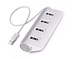 USB Hub 4 Port USB 2.0 Aluminum Splitter – PC Laptop Accessory