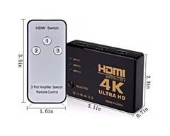 Hdmi Splitter 3in1 4K with Remote