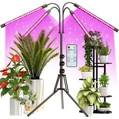 LED grow light with adjustable stand
