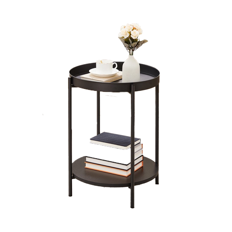 VASAGLE Bed Side Tables End Table Black
