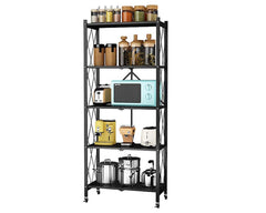 Mobile storage cart with brakes