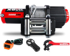 Winch installed on vehicle