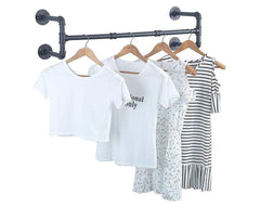 Pipe Wall Mounted Garment Rack
