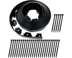 Durable plastic lawn edging
