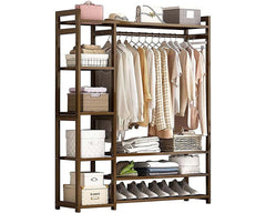 Bamboo Wardrobe Clothes Rack