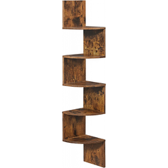 5tier black corner shelf