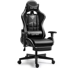 Gaming Chair – Ergonomic Reclining Gaming Chair with Footrest