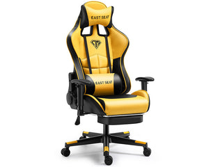 Gaming Chair – Ergonomic Reclining Gaming Chair with Footrest