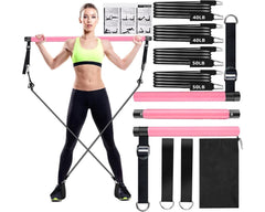 Pilates Stick Bar with Resistance Bands