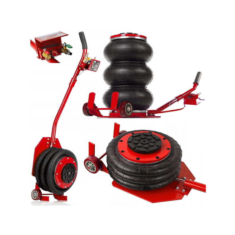Triple bag air lift jack