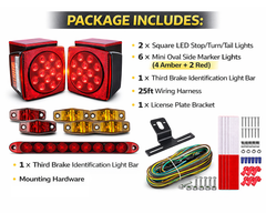 waterproof trailer tail lights