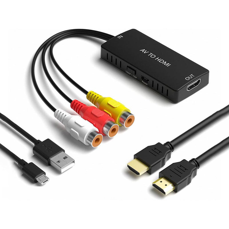 RCA to HDMI Converter AV to HDMI Adapter