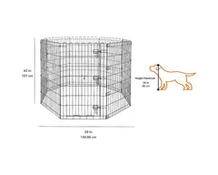 dog playpen folded flat