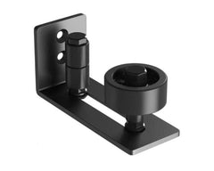 Barn door hardware with screws