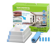 Vacuum bags with double zip seal