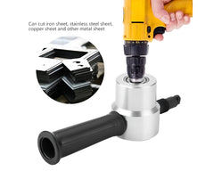 Adjustable Double Head Sheet Metal Nibbler Cutter Cutting Power Drill Attachment