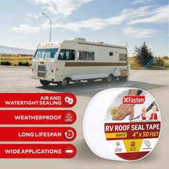 RV Roof Repair Tape – White Rubber Patch Tape