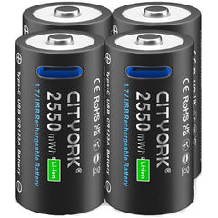 CR123A Rechargeable Battery 4Pack with charger - CR123A Rechargeable Batteries