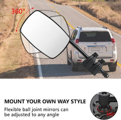 Pair Extendable Towing Mirrors