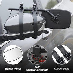 Pair Extendable Towing Mirrors