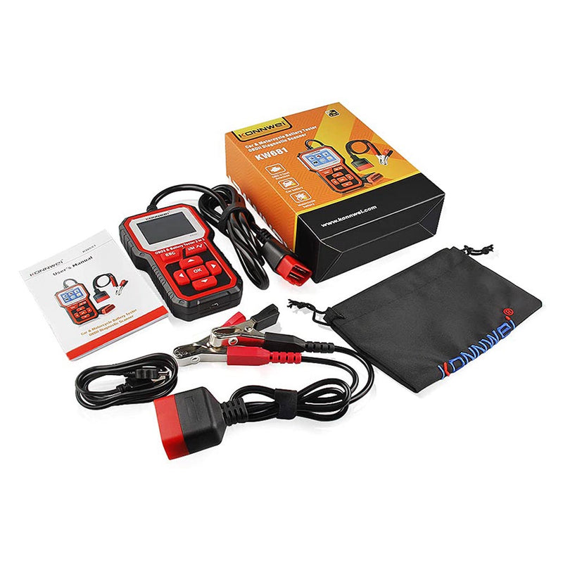 KONNWEI KW681 OBD2 Scanner 6V 12V