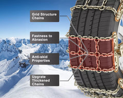 8pcs Car Tire Snow Chain