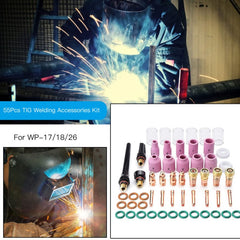 55PCS Tig Welding Torch Accessories Kit