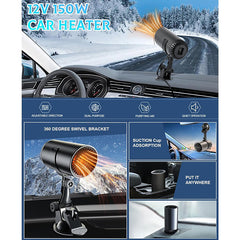 12V Car Heater with Defroster