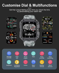 Rugged Smart Watch1.83" Screen Waterproof