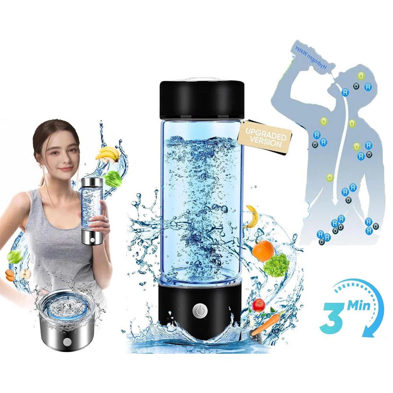 Hydrogen water generator bottle black color