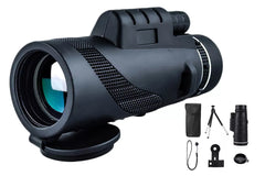 80X100 Monocular Telescope with Smartphone Holder