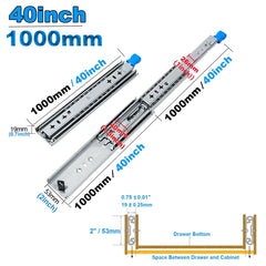 1100mm Drawer Slides Runner